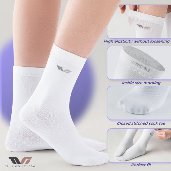 ROCKBROS | TVI Damen Fahrrad-Socken Lang – Leichte Sportsocken für Radsport (S/M) in verschiedenen Farben